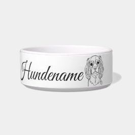 Tigela Cocker Spaniel Line Art personalized bowl