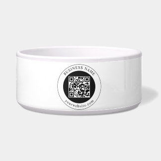 Tigela Código QR com Nome da Empresa Editável