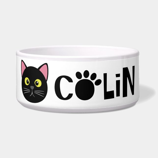 Tigela Colin Black Cat Bowl (Frente)