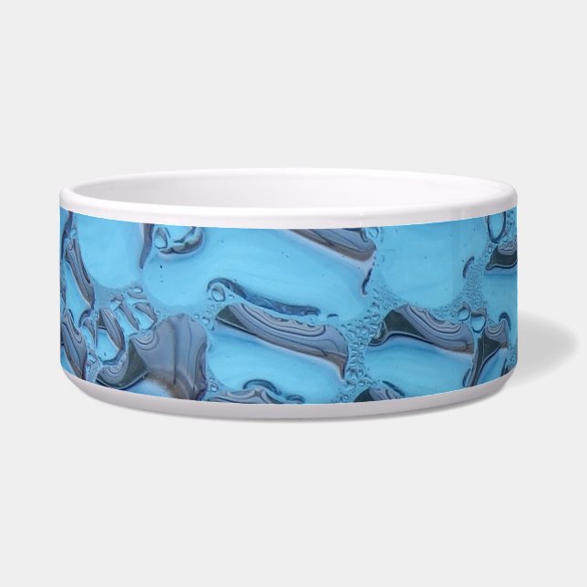 Tigela Colírio suave em vidro azul (Frente)