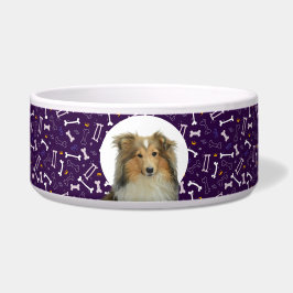 Tigela Collie Personalizado Foto e Nome Dog Bowl