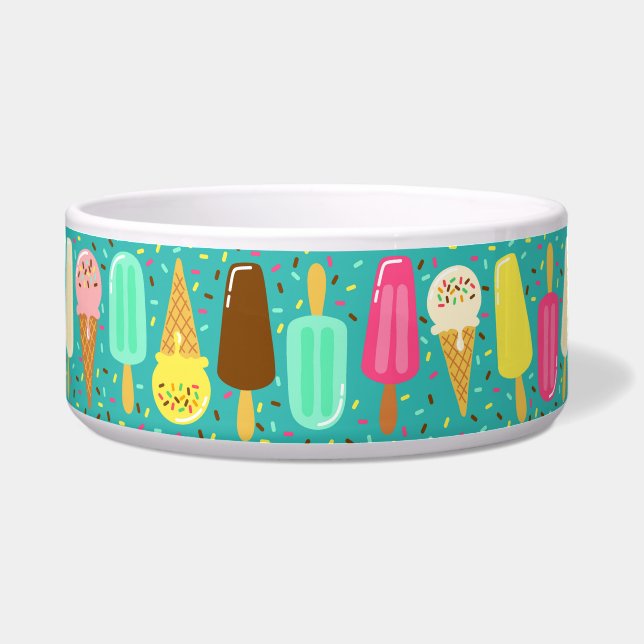 Tigela Colorful Ice Cream Pattern Summer  (Frente)