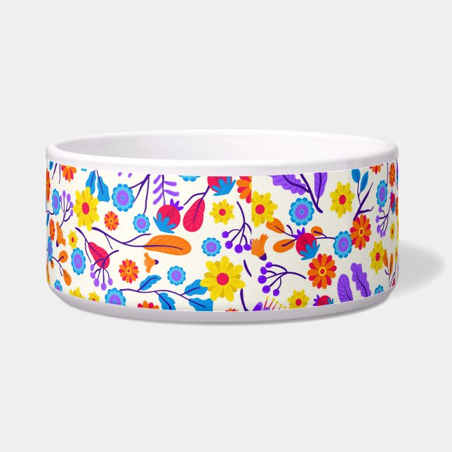 Tigela Colourful Exotic Floral Pattern-23146 (Frente)