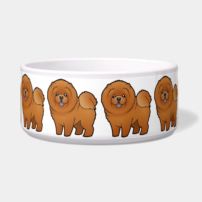 Tigela Comida de comida dos desenhos animados (Frente)