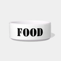 Comida de texto personalizado branco preto moderno