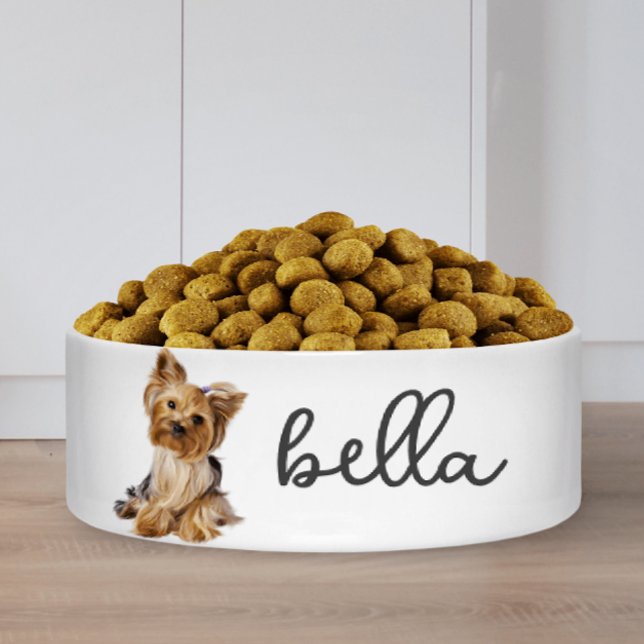 Tigela Comida personalizada de Yorkshire Terrier Dog (Criador carregado)
