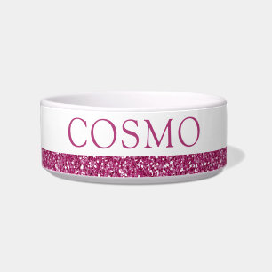 Tigela Comprimido de cor rosa forte, fuchsia glitter