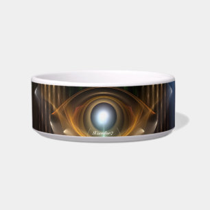 Tigela Contemplando Oz Fractal Art Pet Bowl