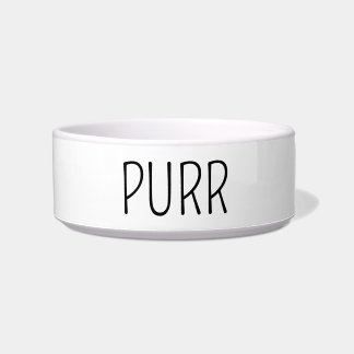 Tigela Contemporâneo de Gato Puro Preto e Branco