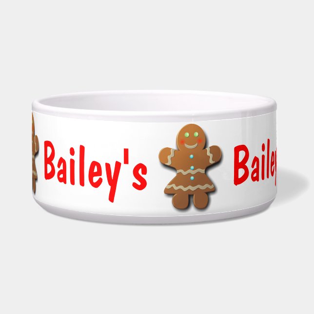 Tigela Cookie de Gingerpão bonito (Frente)