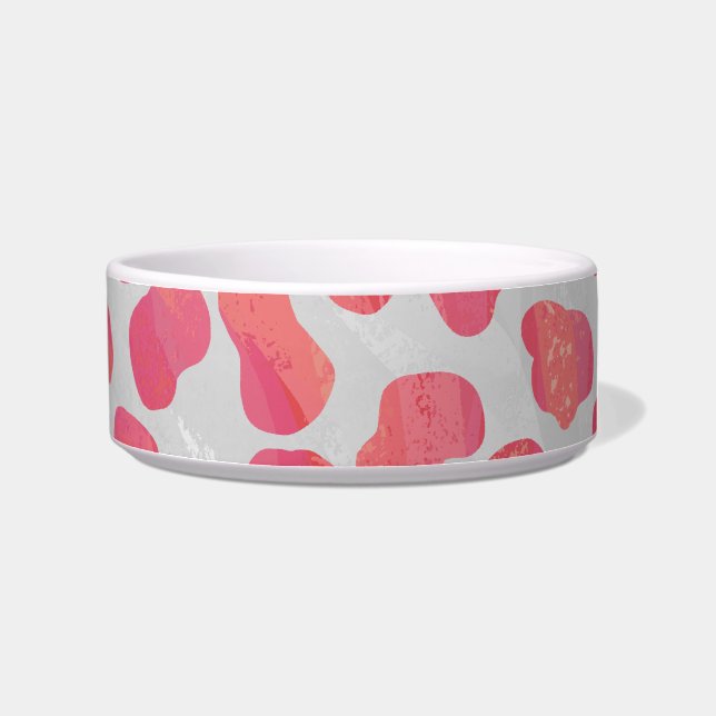 Tigela Cor-de-rosa Dalmático e Impressão branco (Direita)