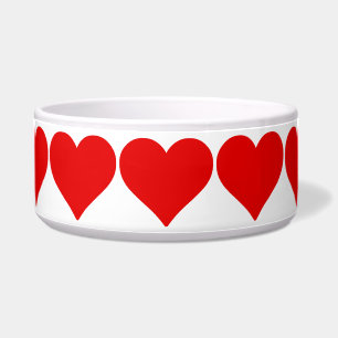 Tigela Coração Vermelho Forma Amor Clássico Minimalismo