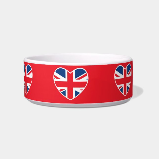 Tigela Corações Britânicos - Union Jack Red (Direita)