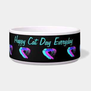 Tigela Corações Pet Bowl Rosa e Azul