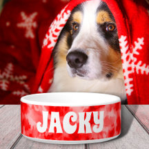Corante Vermelho Cão Personalizado ou Nome de Gato