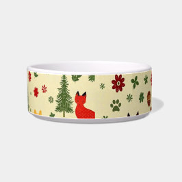 Tigela Cozy Woodland Christmas Dog Bowl - Deer Russo