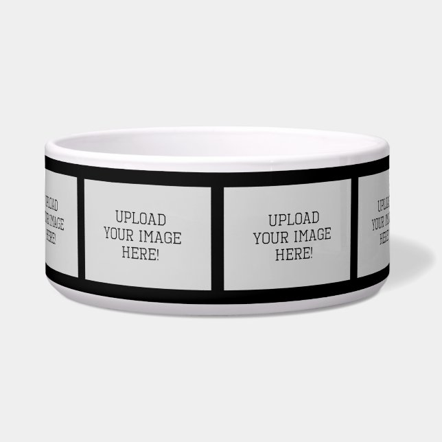 Tigela Criar-Seu-Própria bacia da água dos alimentos para (Frente)