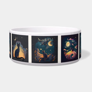 Tigela Crie seus próprios gatos pretos místicos