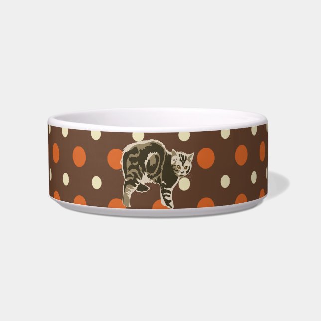 Tigela Cuidado com o gato (Frente)