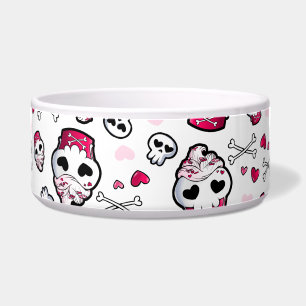 Tigela Cupcake do crânio