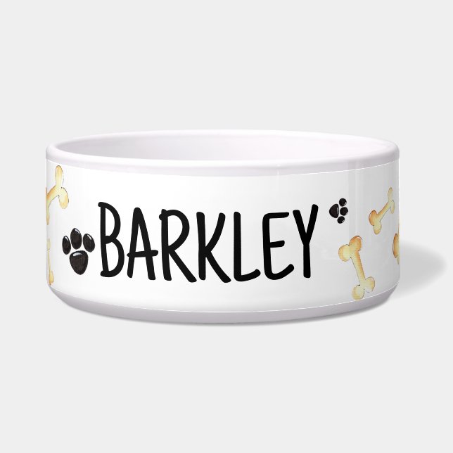Tigela Custom Dog Bowl - Personalized Pet Food Dish (Frente)