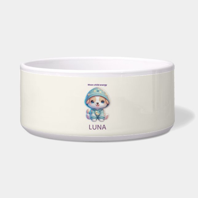 Tigela Custom Moon Child Energy Dog Bowl (Frente)