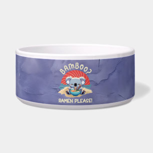 Tigela Cute Koala comendo Ramen Vintage Sunshine