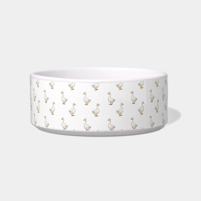 Tigela Cute White Goose Pattern (Frente)