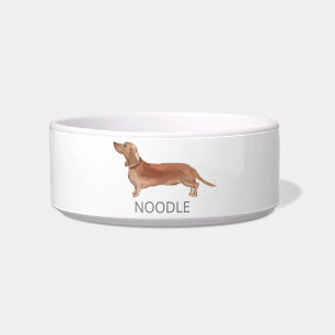 Tigela Dachshund Cerâmica Pet Bowl