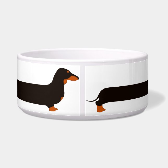 Tigela Dachshund de Whoozat demasiado? (Traseira)