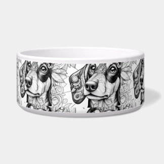 Tigela Dachshund design-Cerâmica Pet Bowl
