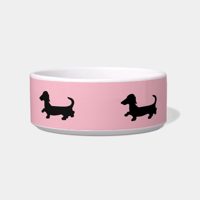 Tigela Dachshund Pet Comida Bowl Wiener Dog Doxie Dish (Direita)
