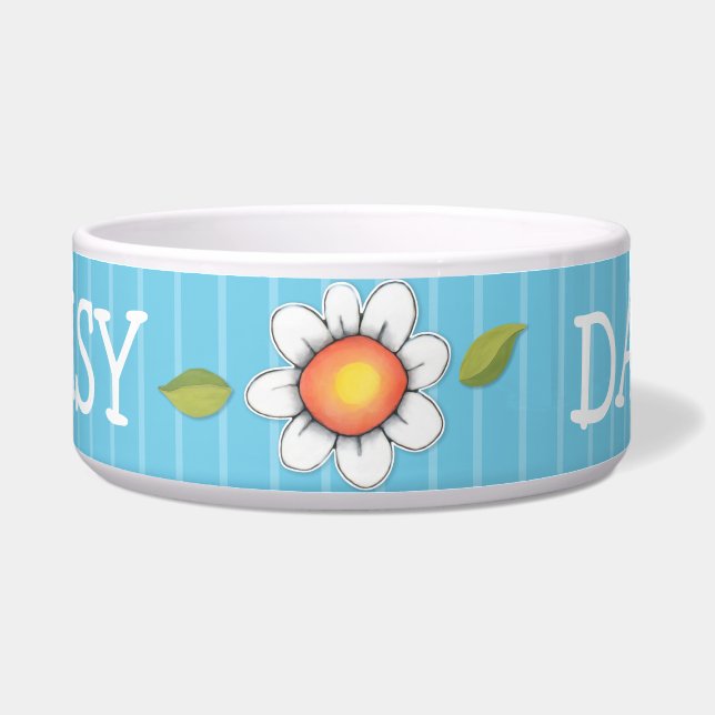 Tigela Daisy Joy Blue Dog Pet Bowl (Frente)