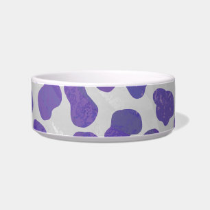 Tigela Dalmaciano Roxo e Impressão branco
