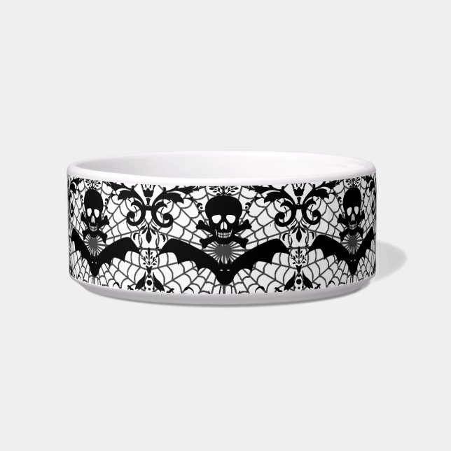 Tigela Damasco do Dia das Bruxas (Frente)