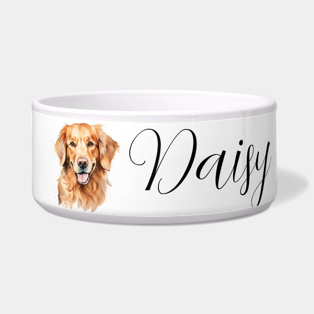 Tigela de Água para Golden Retriever (Frente)