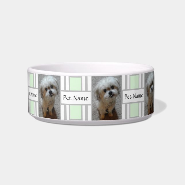 Tigela de animal de estimação com cachorrinho Mals (Frente)