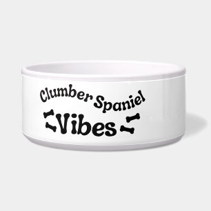 Tigela de Cachorro de Cerâmica Vibes Clumber Spani