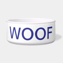 tigela de cão WOOF