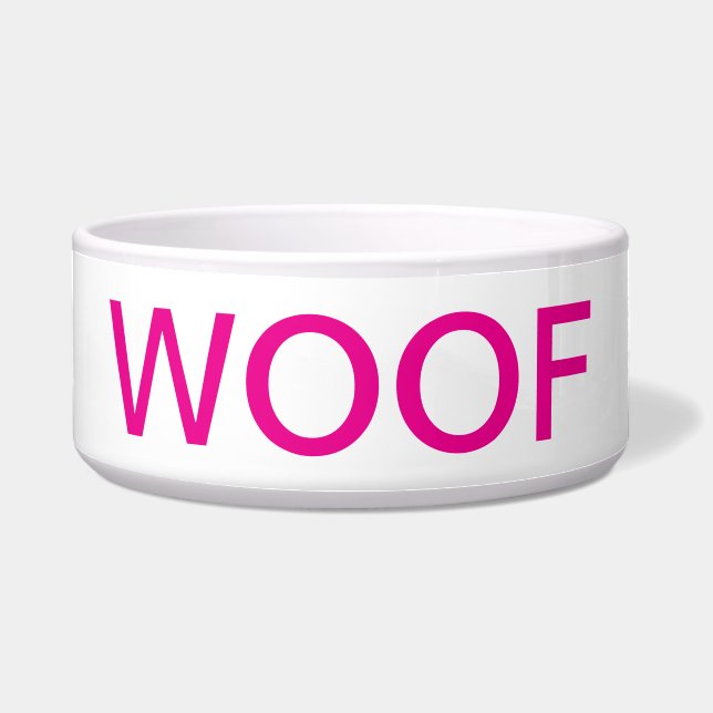 tigela de cão WOOF (Frente)