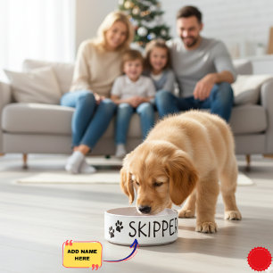 Tigela de Cerâmica com Nome Personalizado para Ani