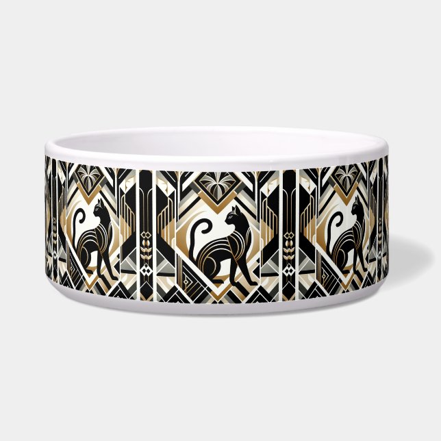 Tigela de Cerâmica Decorativa Abstrata Moderna par (Frente)