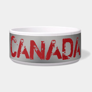 Tigela de cerâmica legal Canadá tigelas personaliz