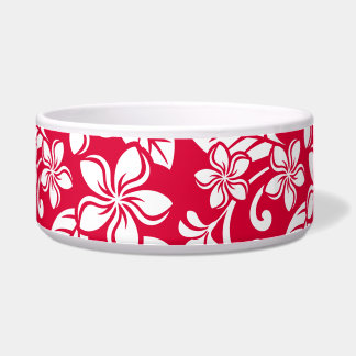 TIGELA DE CERÂMICA PARA ANIMAIS ISLAND PLUMERIA (M