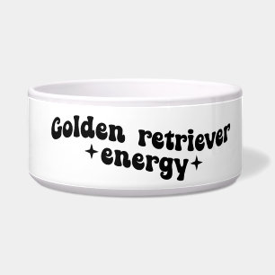 Tigela de Cerâmica para Cachorro Energia do Retrie