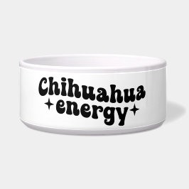 Tigela de Cerâmica para Cães Chihuahua Energy