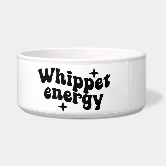 Tigela de Cerâmica para Cães Whippet Energy (Esquerda)
