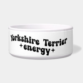 Tigela de Cerâmica para Cão de Energia Yorkshire T