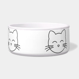 Tigela de cerâmica para gato de estimação