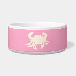 Tigela de Cerâmica Rosa Preppy para Petisco de Car